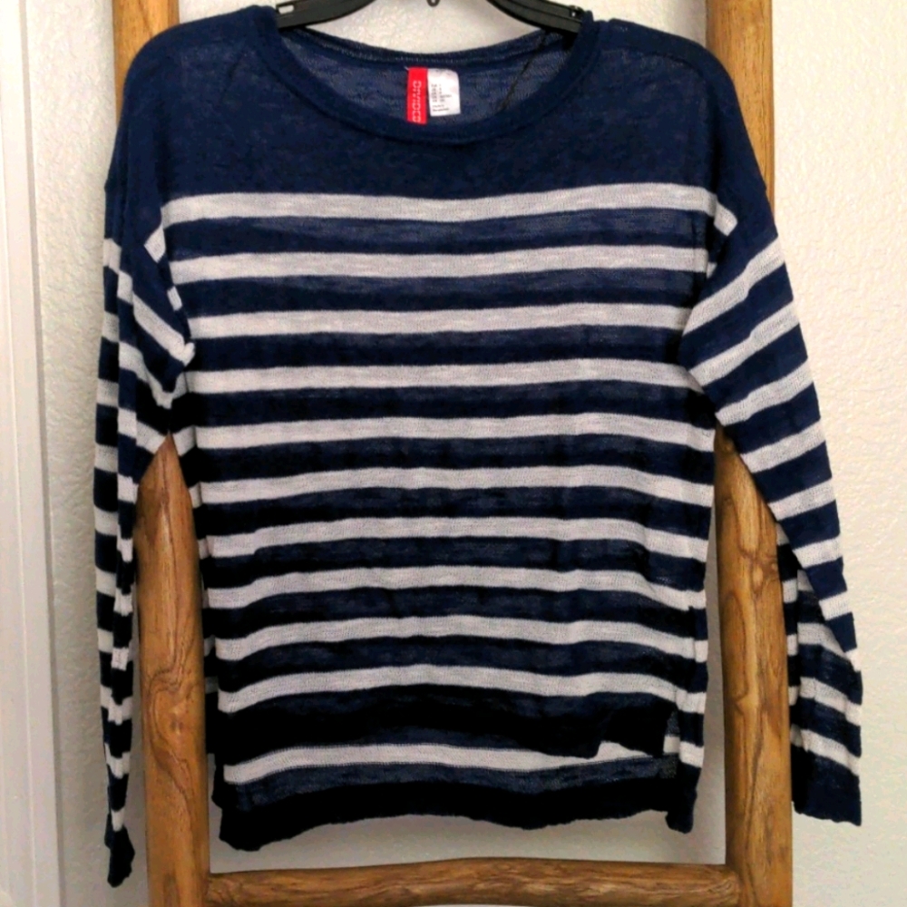Striped blue long sleeve